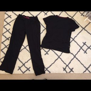 Black Scrub Pants & Top